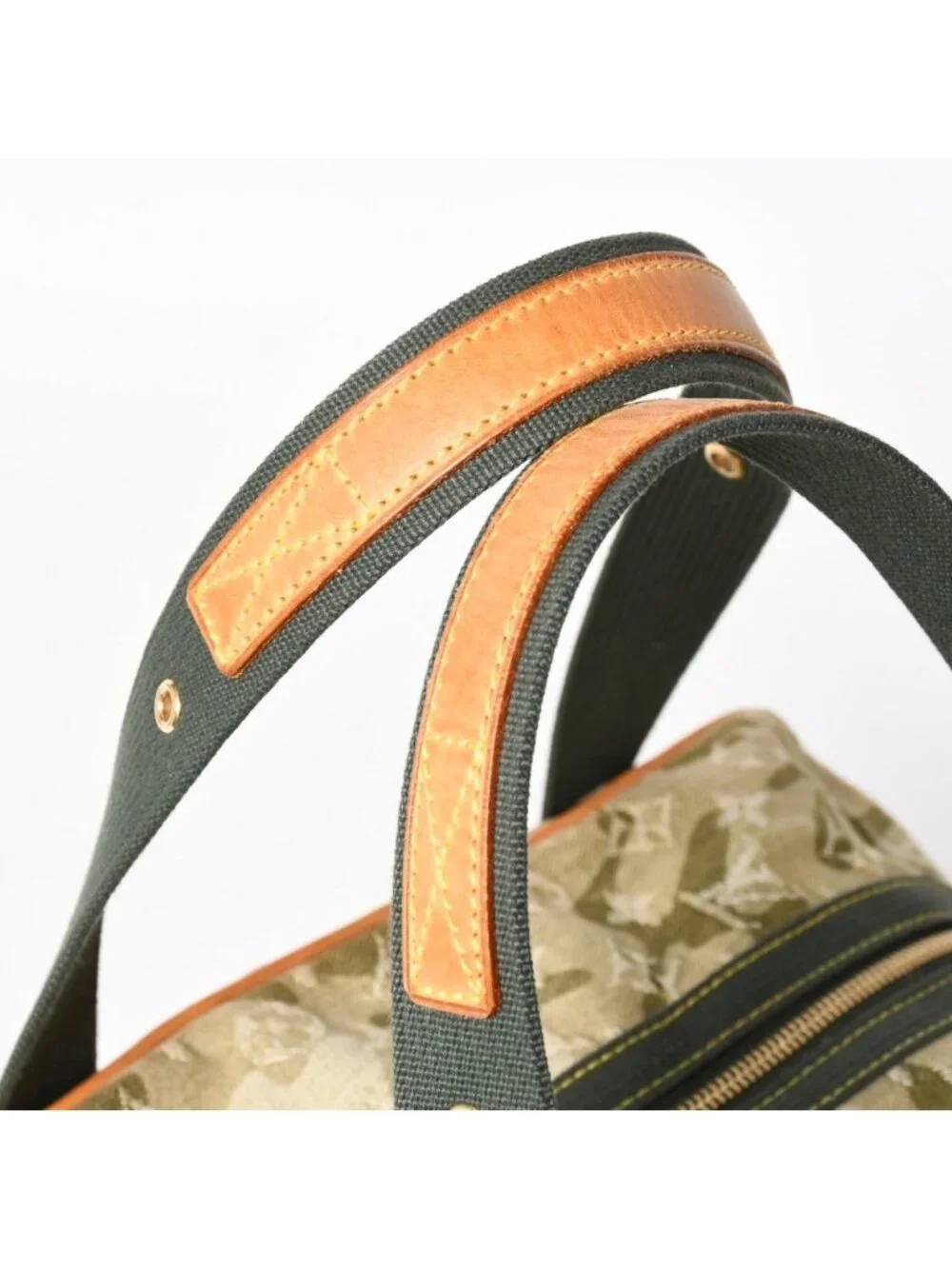 Louis Vuitton Monogram Moflage Denim Jasmine Handbag Khaki Takashi Murakami